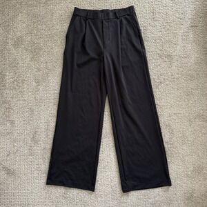 Halara Daystretch Flare Black Trousers Womens Medium Minimal Comfy Athleisure